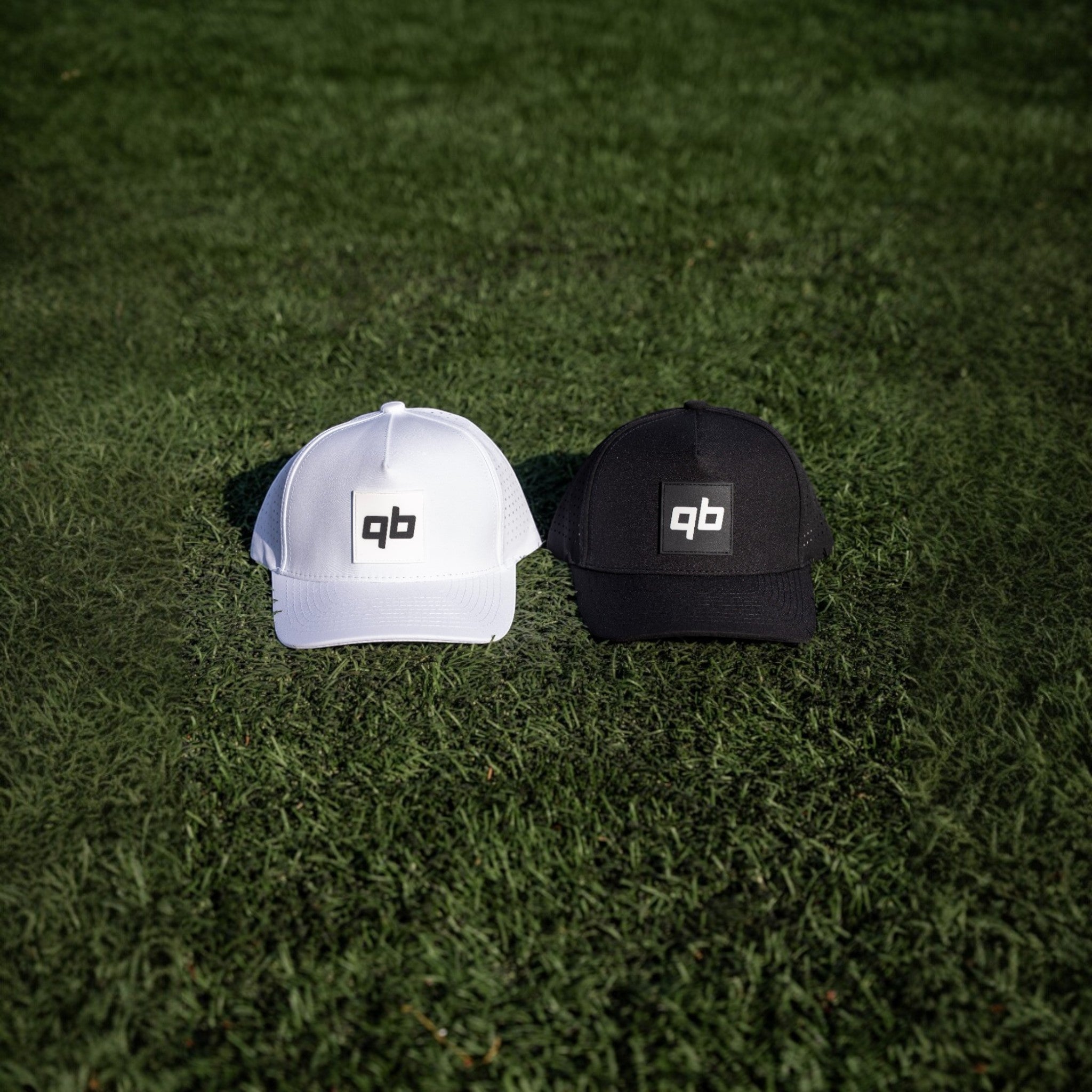 qb pocket passer black and white hats for quarterbacks