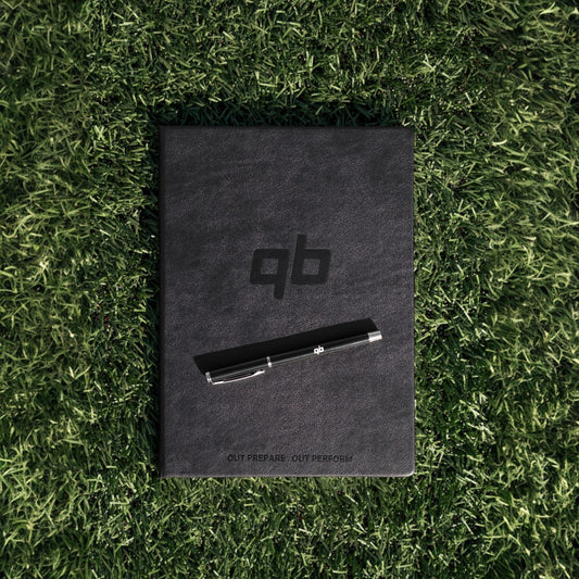 qb pocket passer leather notebook for quarterbacks