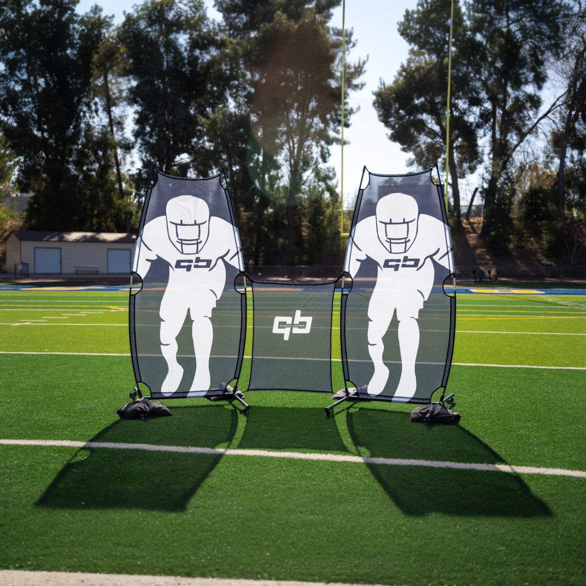 qb pocket passer pair two panels one mesh divider