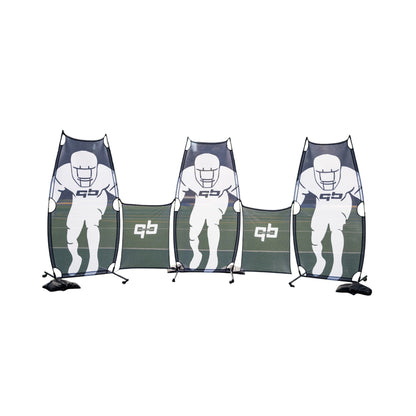 qb pocket passer premium training device for quarterbacks private personal training trainers three tall panels two mesh dividers