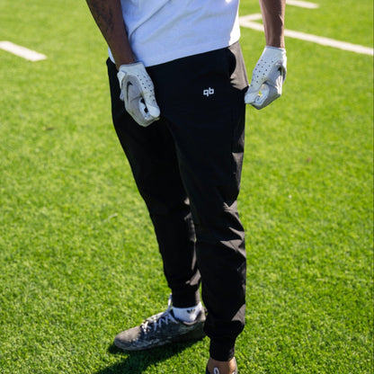 qb pocket passer black athletic training joggers for quarterbacks and qbs