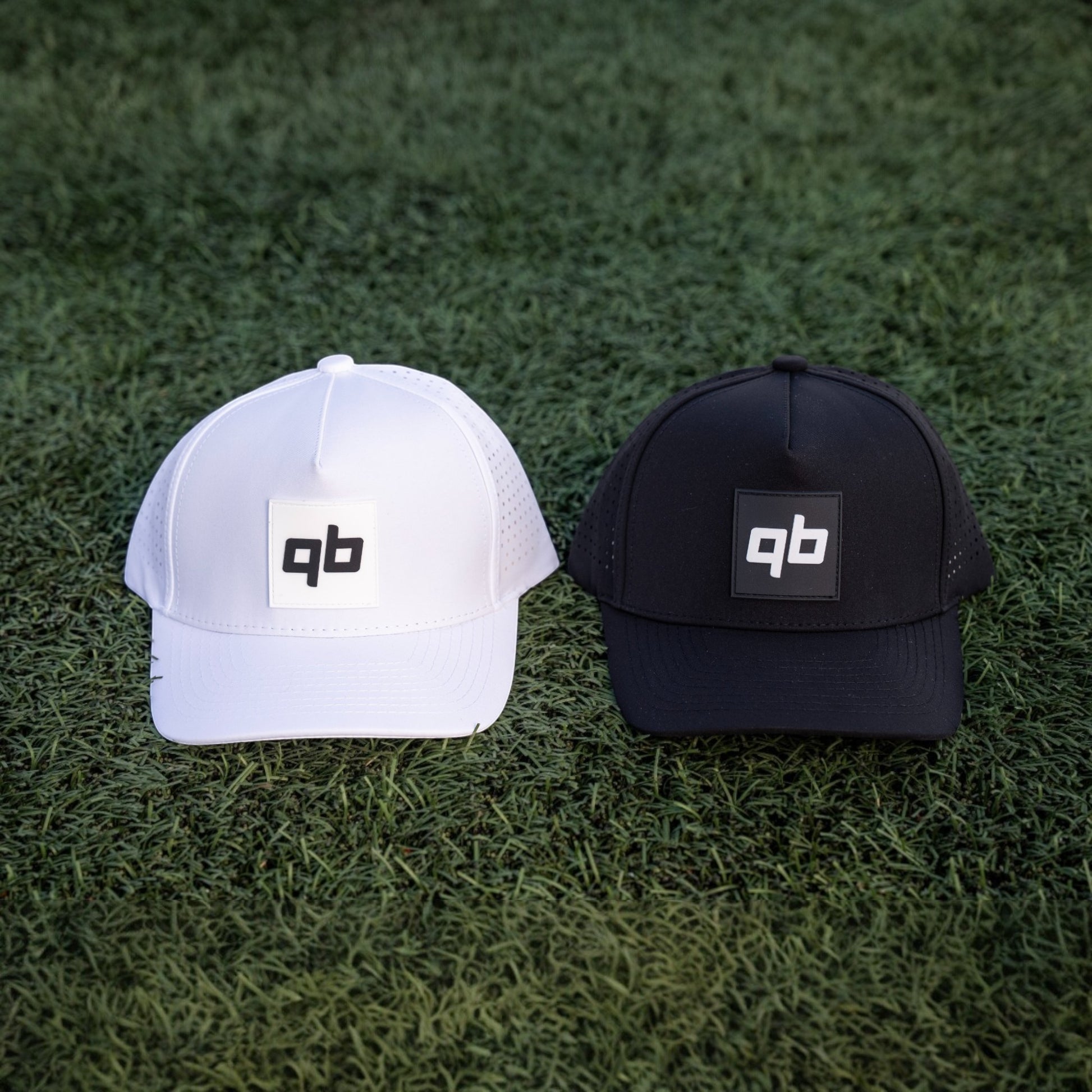 qb pocket passer white and black hats for quarterbacks