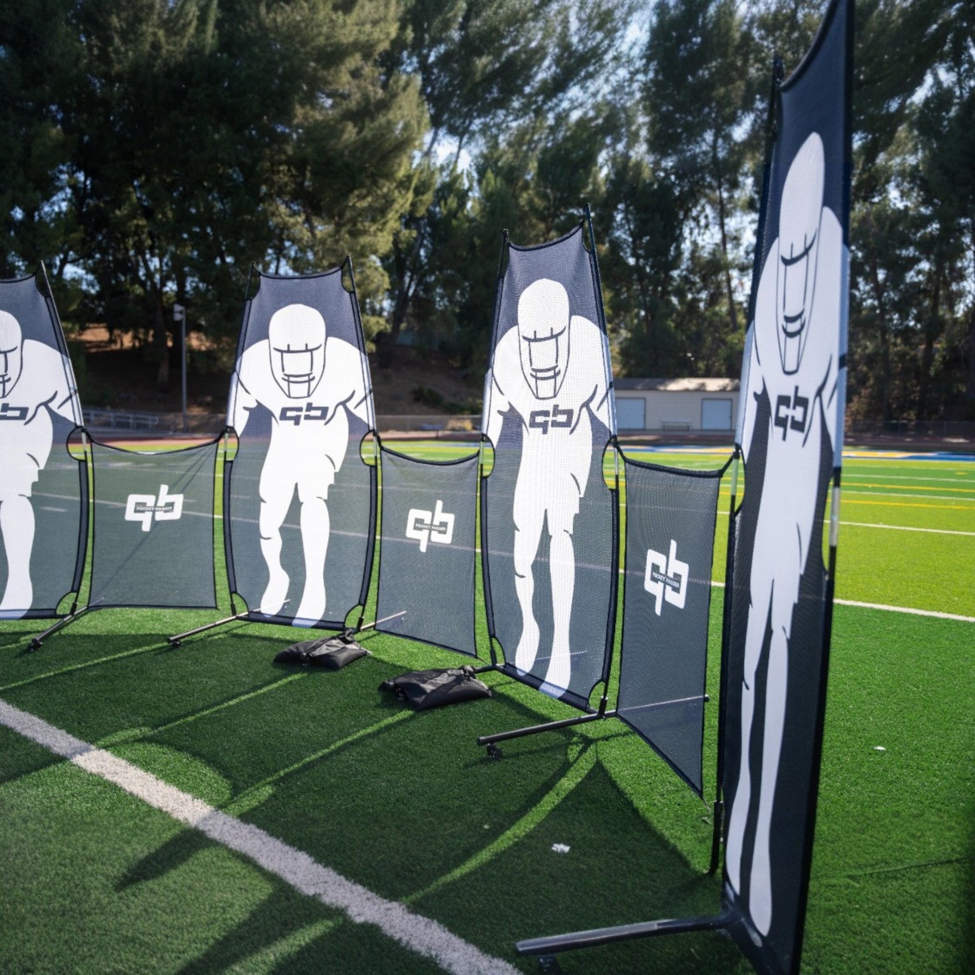 qbpp pocket passer premium four tall panels three mesh dividers for quarterbacks and qbs