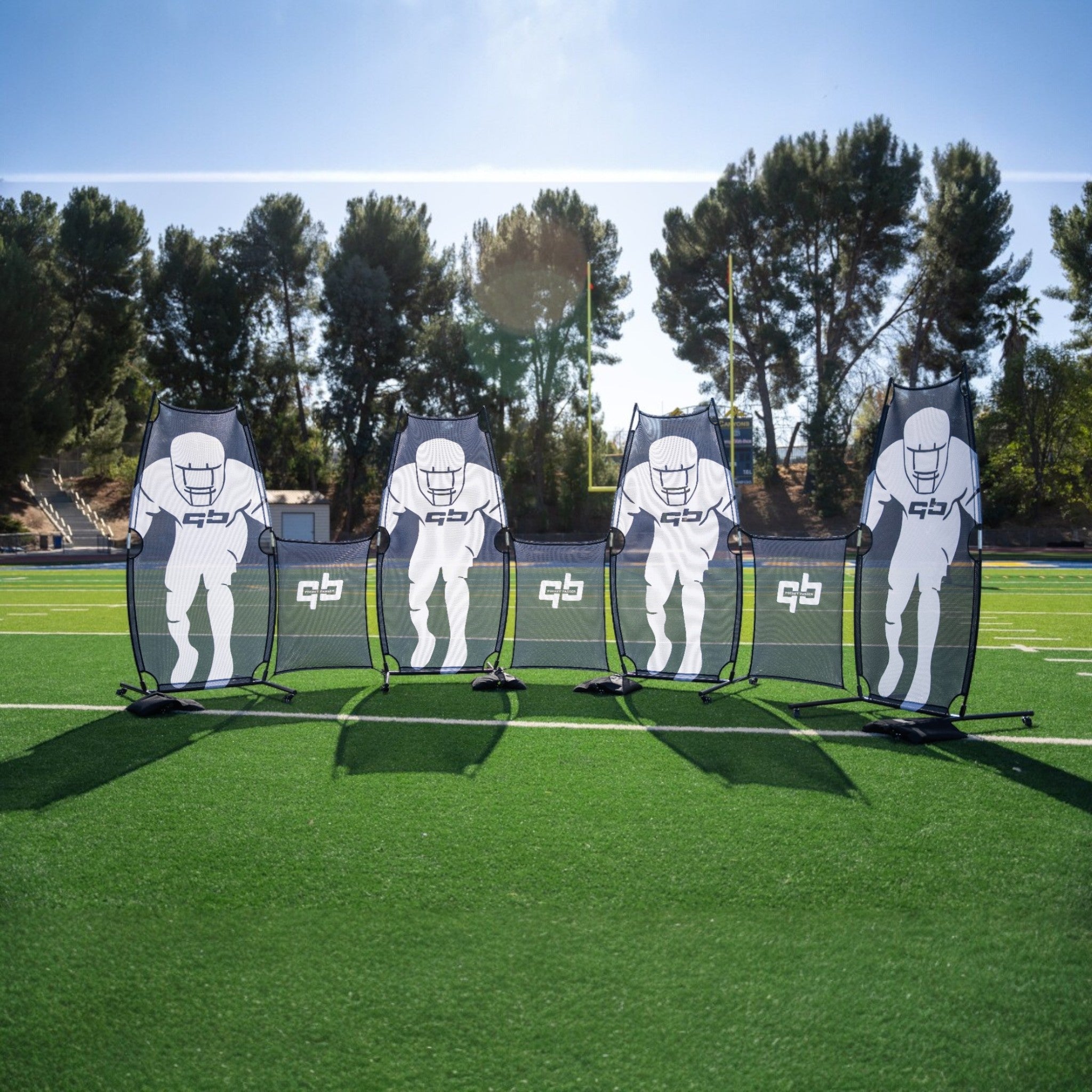 qbpp pocket passer premium four tall panels three mesh dividers for quarterbacks and qbs